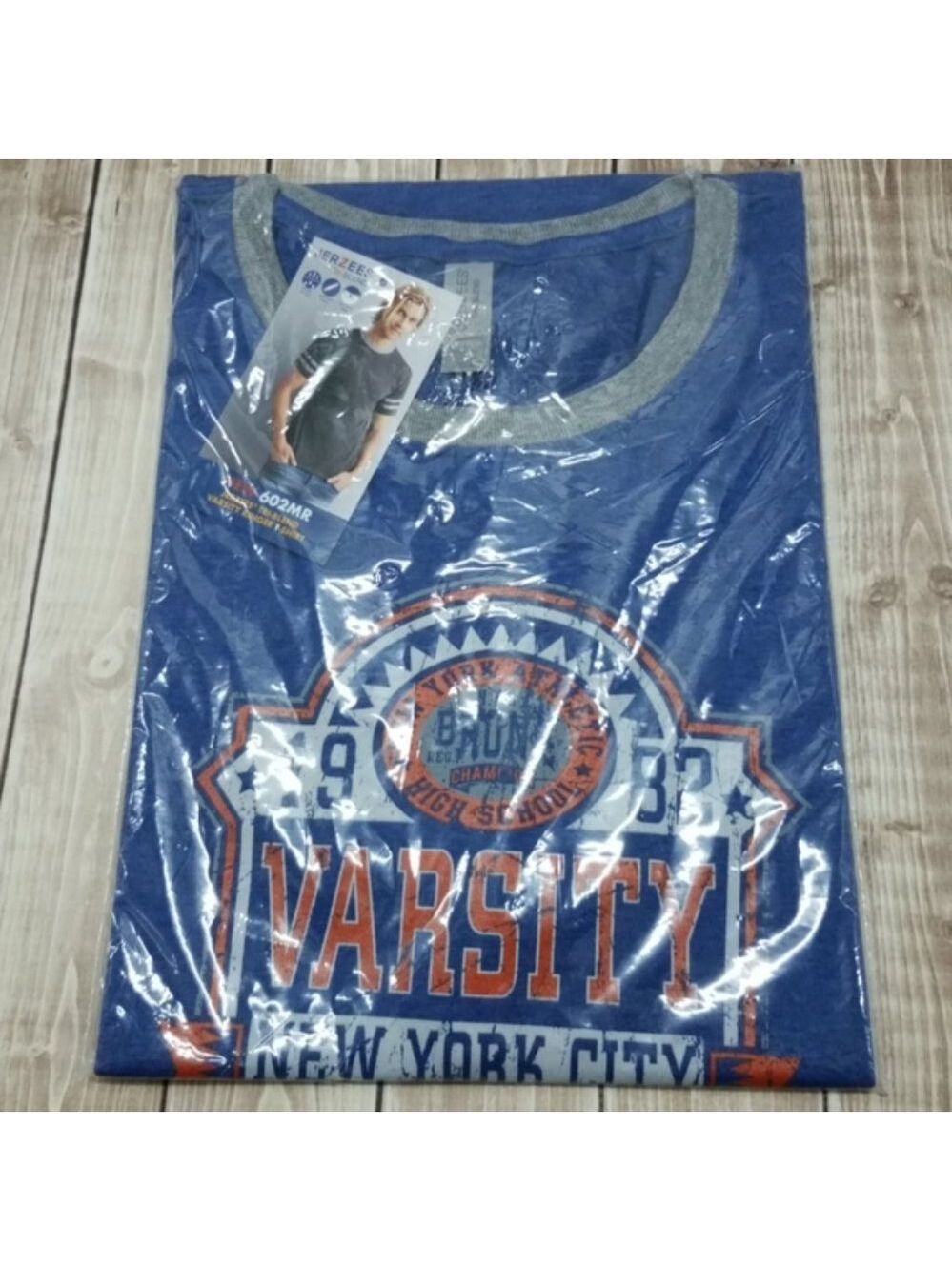 Blue Jerzees 1982 Bronx Varsity NYC T-shirt size L